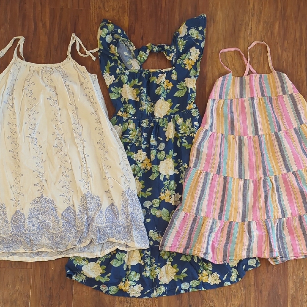 GAP Kids Floral and Striped Dress Trio